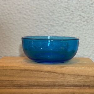 Vibrant Blue Glass Bowl
